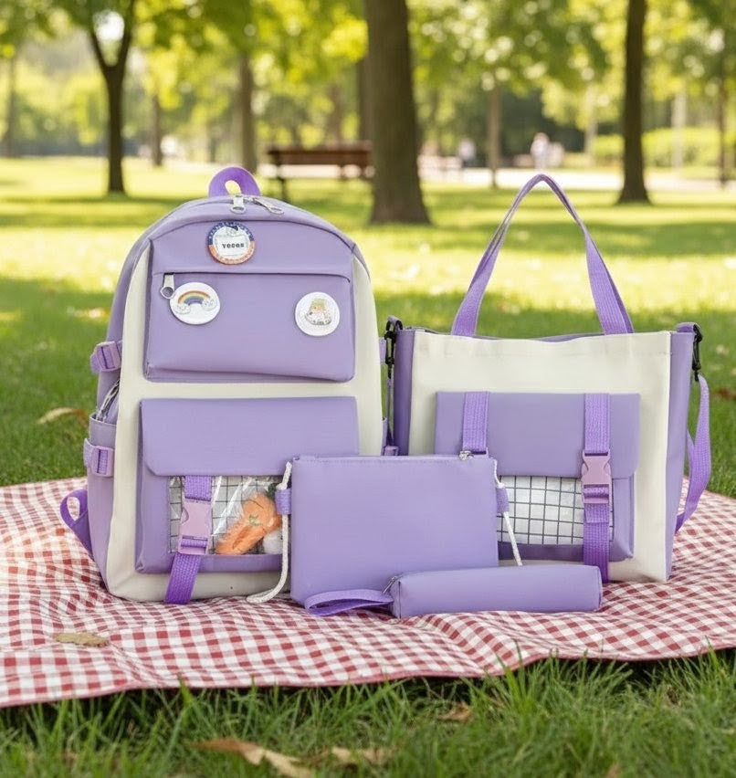 4-in-1 Big Size School Bags Set