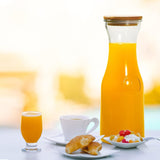 4pcs Glass Carafe Pitcher Set