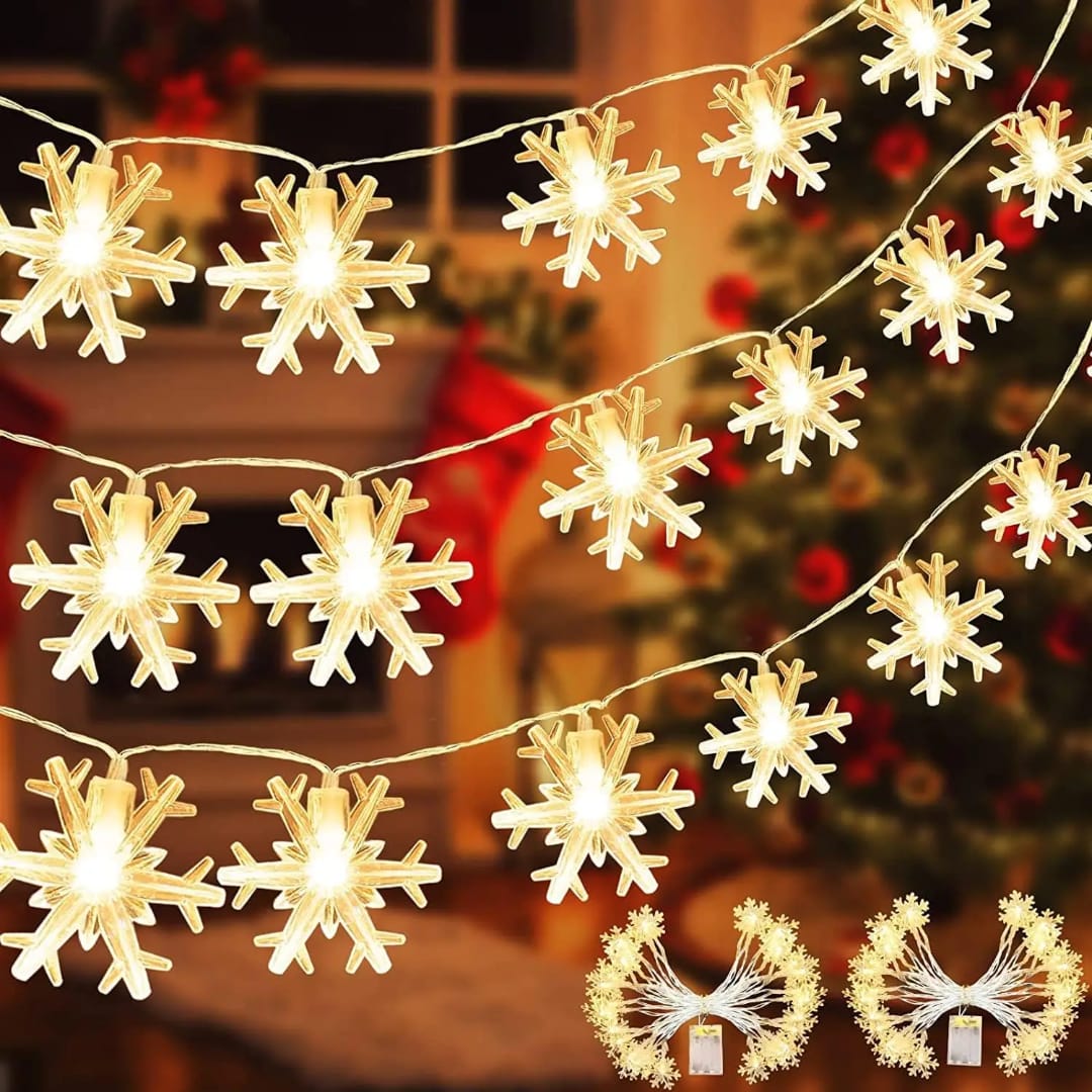 6-Meter LED String Lights – Battery Operated with Remote Control