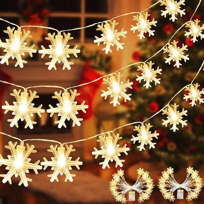 6-Meter LED String Lights – Battery Operated with Remote Control