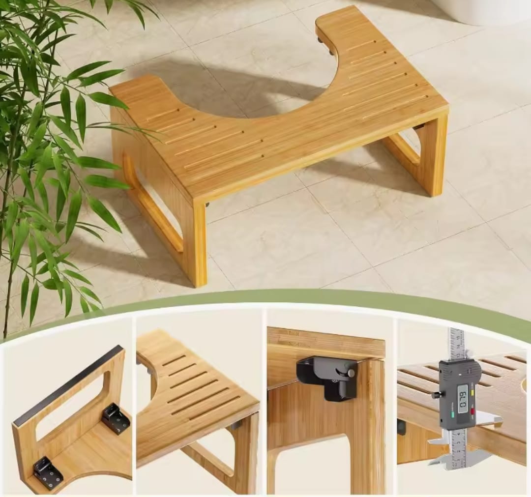 Bamboo Toilet Foot Stool