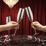 Silver Stainless Champagne Flutes
