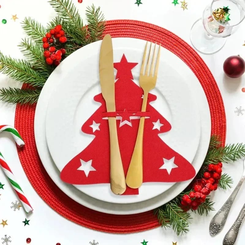 Christmas Cutlery Holder