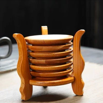 Bamboo Coaster Set