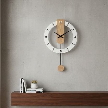 Nordic Wall Clock With Pendulum