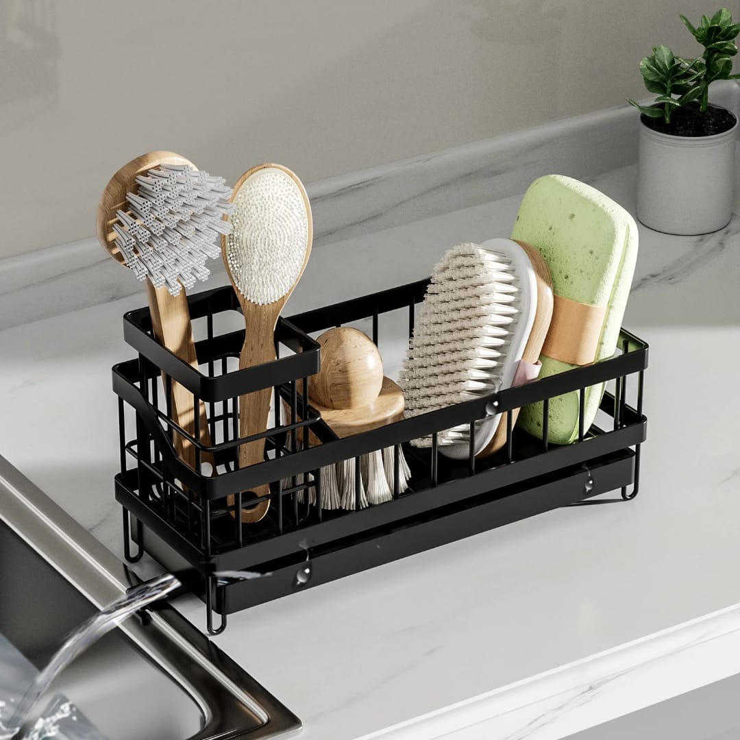 Sink Caddy with Water Draining Tray