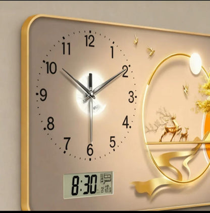 Digital Wall Clock with Calendar