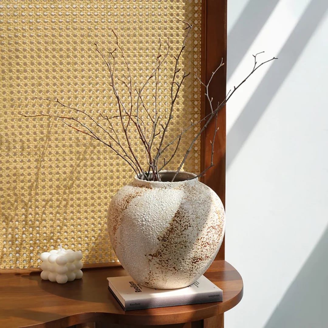 Ceramic Vase Wabi Sabi Style Flower Vase