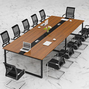 2.4-metre boardroom table with sleek modern design, chairs sold separately.