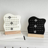 Wooden Perpetual Desktop Calendar