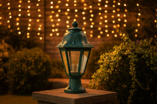 Outdoor ornamental gate lamp bulkhead wall light with E27 socket and weatherproof design
