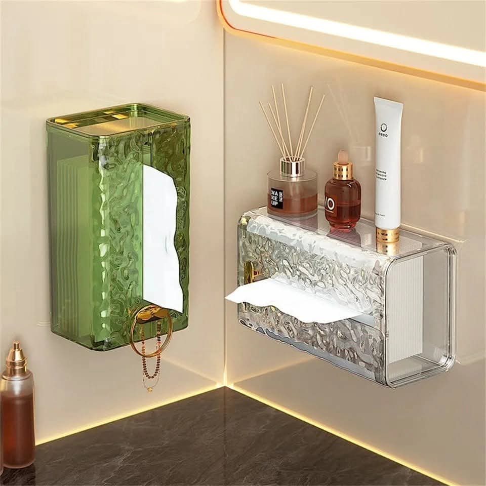 Wall-Mounted Acrylic Transparent Tissue Box