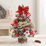 Tabletop Christmas Tree with Decor and Lights