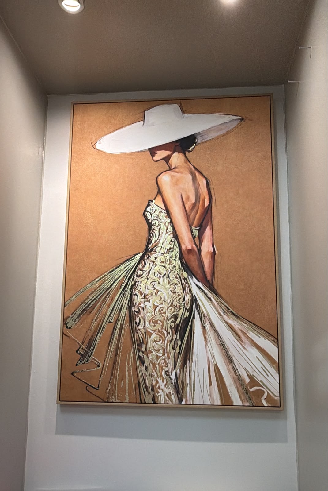 Lady Printed Oil Painting + Frame (80 × 120 × 3.5 cm)