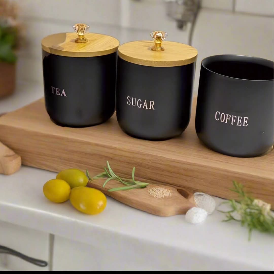 3pcs Ceramic  Canisters