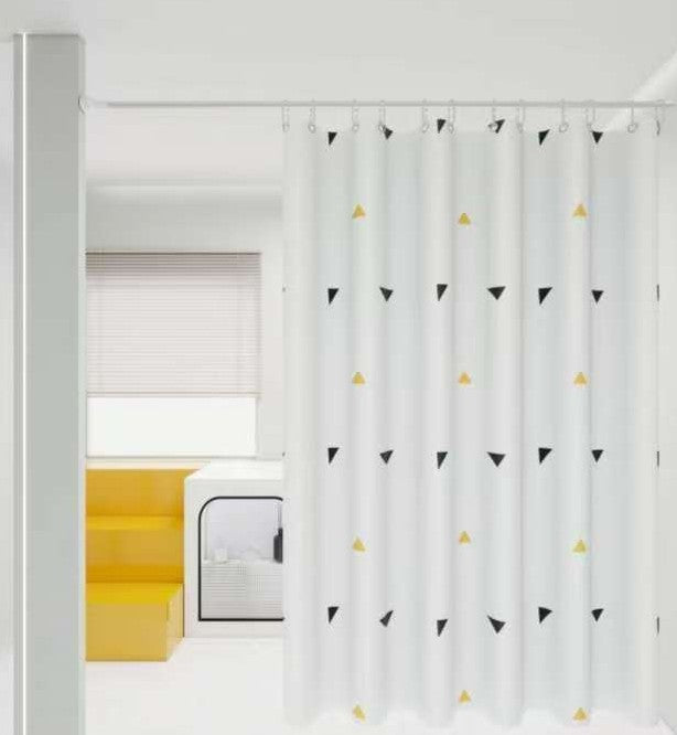 Shower Curtain with Hooks 180 × 200 cm