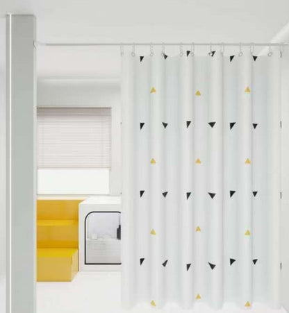 Shower Curtain with Hooks 180 × 200 cm