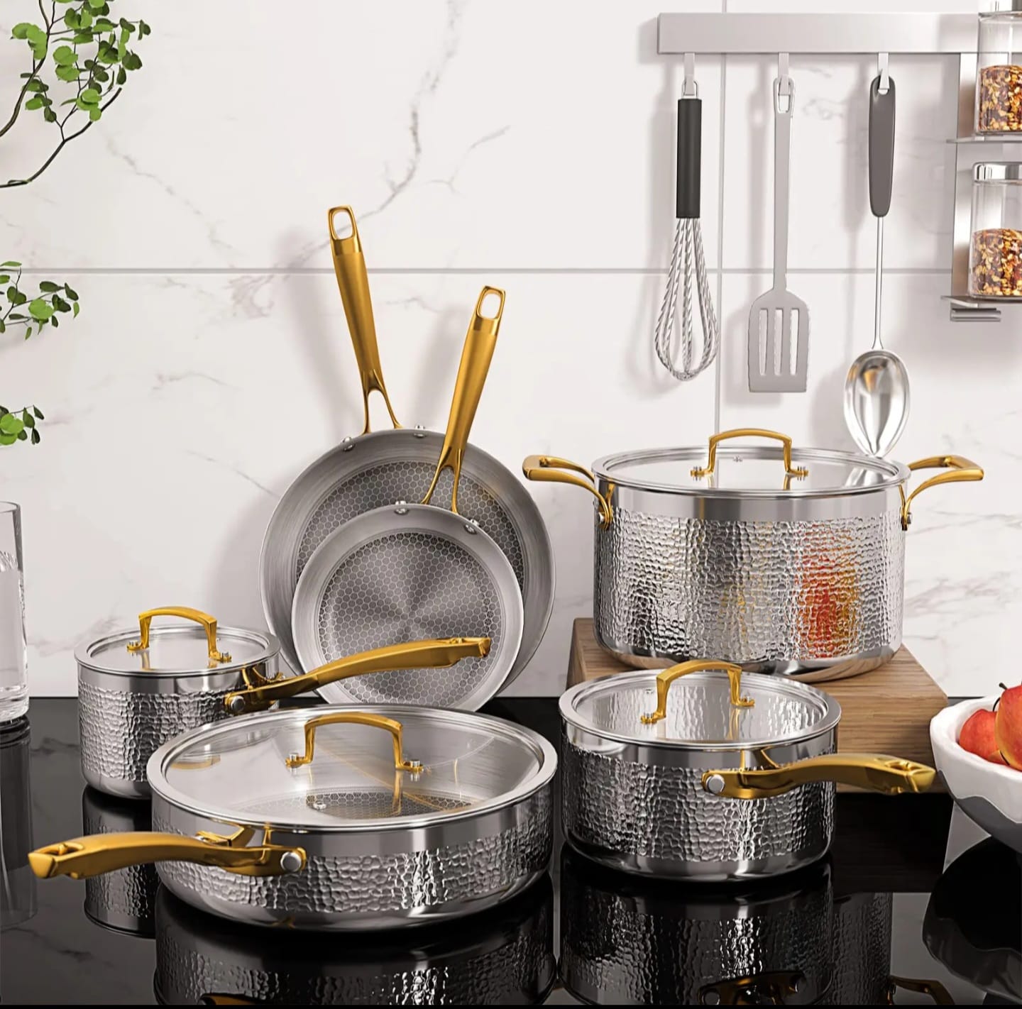 10pc Stainless Steel Cookware Set