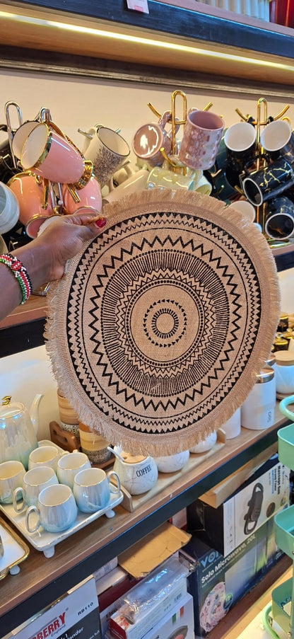Round Woven Jute Table Mats
