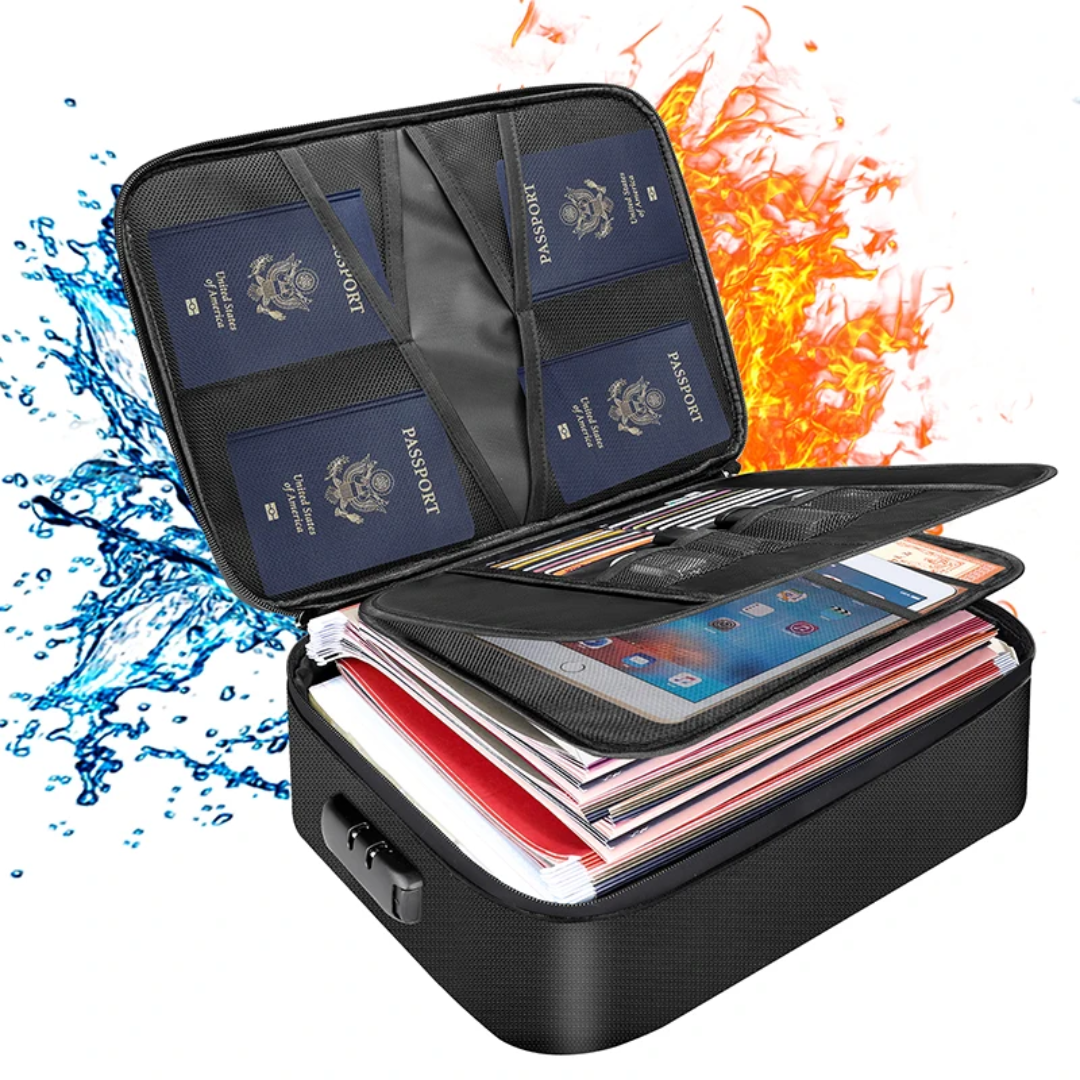 Fireproof & Water-Resistant Document Organiser