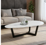 White Ceramic Top Coffee Table