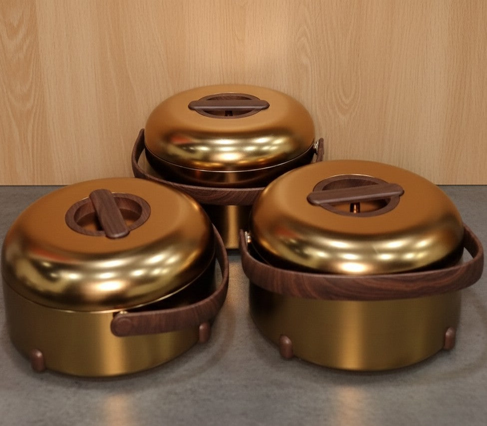 3Pc Insulated Hotpot Set