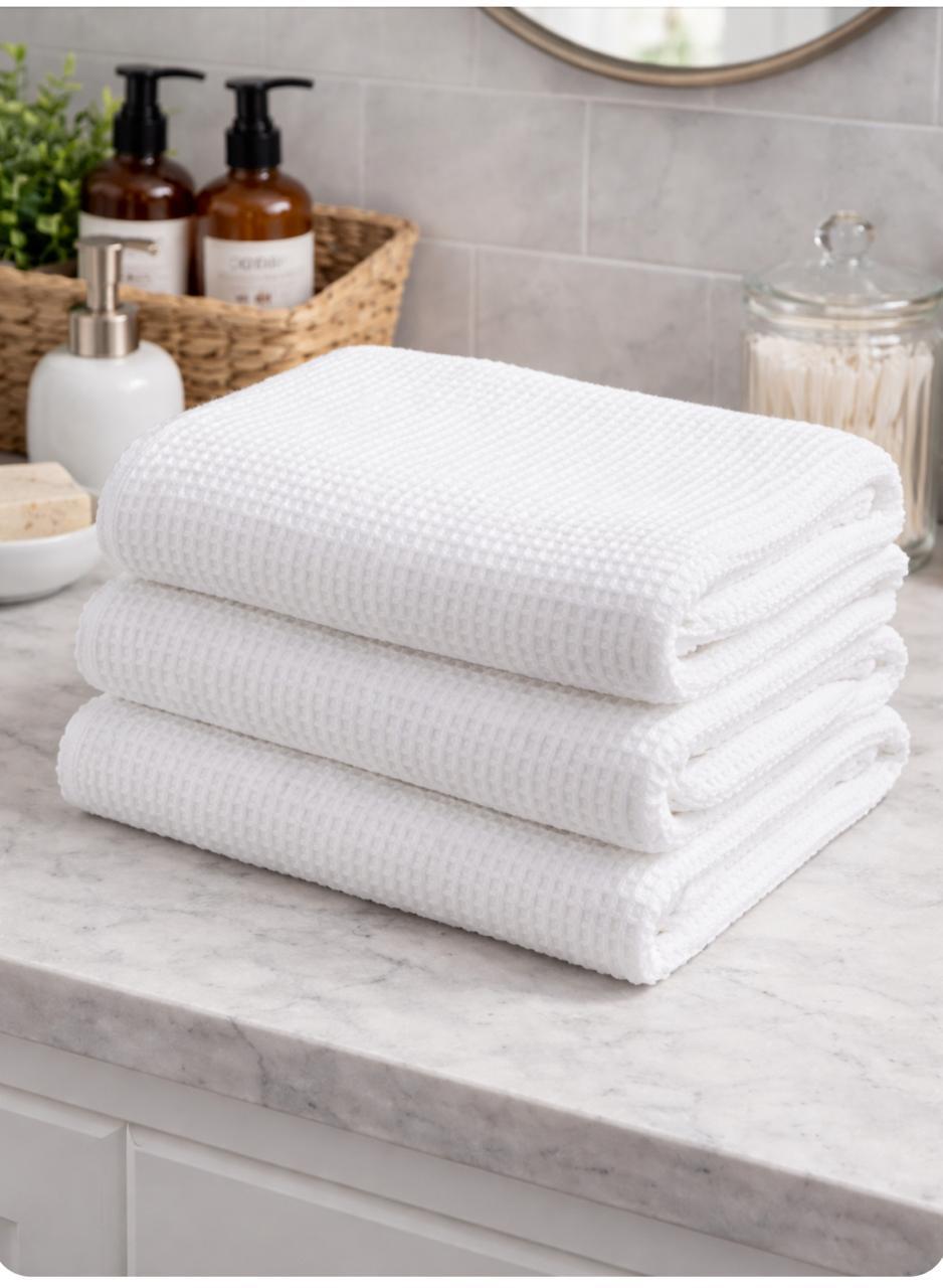 Heavy luxe cotton towel, 70×140 cm, soft, absorbent, and durable for home or spa use