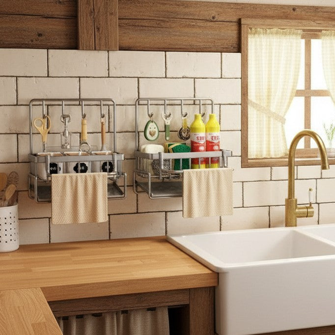 Wall-Mounted Sink Tidy Organizer