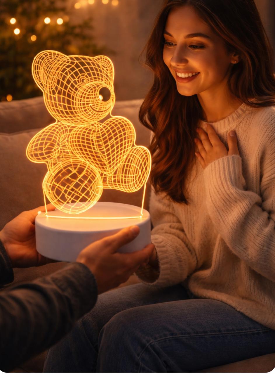 3D acrylic visualization lamp, 10 cm by 15 cm, ideal for gifting