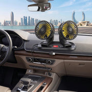2 Speed Double Headed Car Fan with Independently Rotating 360 Degree Fan Heads and DC Cigarette Lighter Plug available in Nairobi, Kenya