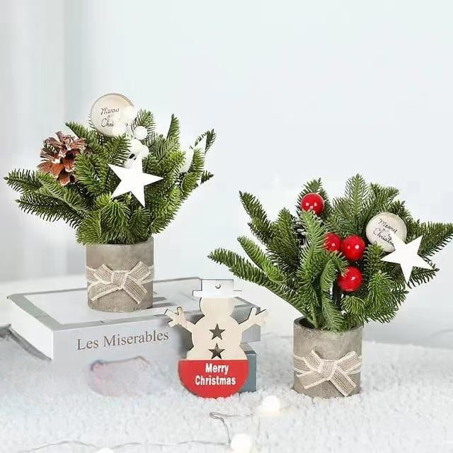 Mini Table Top Christmas Tree With Decorations
