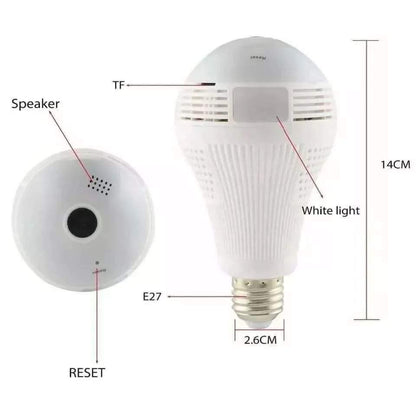 360 WiFi Nanny Camera – Light Bulb Security Camera