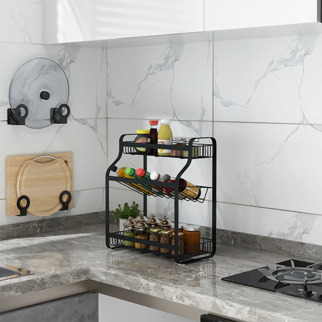 3-Tier Multifunction Kitchen Spice Rack