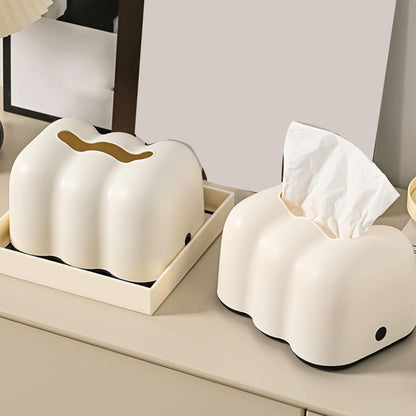 Cloud-patterned tissue storage box for modern room décor