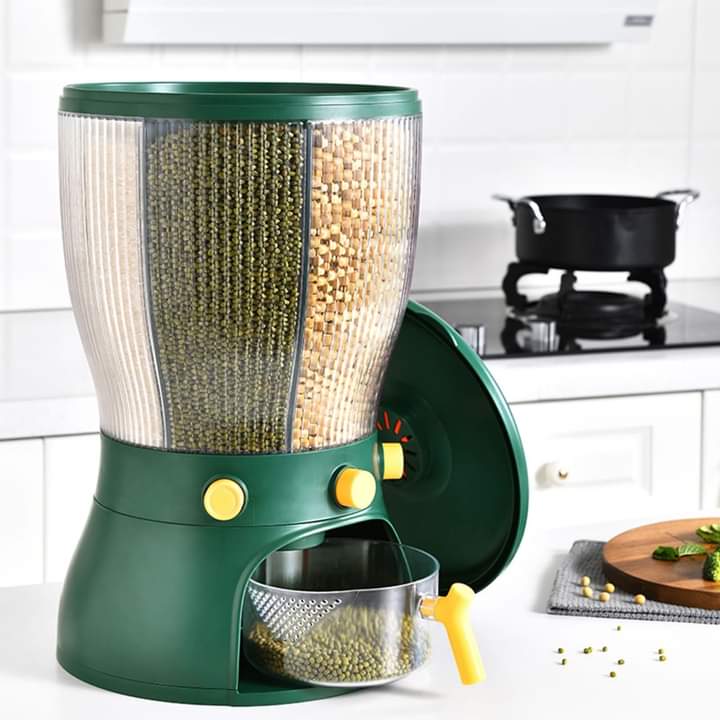 Round Partitioned Cereal Dispenser