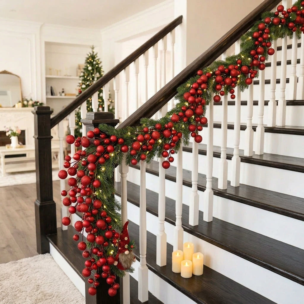 195cm Artificial Berry Christmas Garland