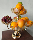 Heavy Glass 5-Arm Fruit Bowl
