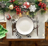 2Pc Plaid Christmas Rectangular Placemats