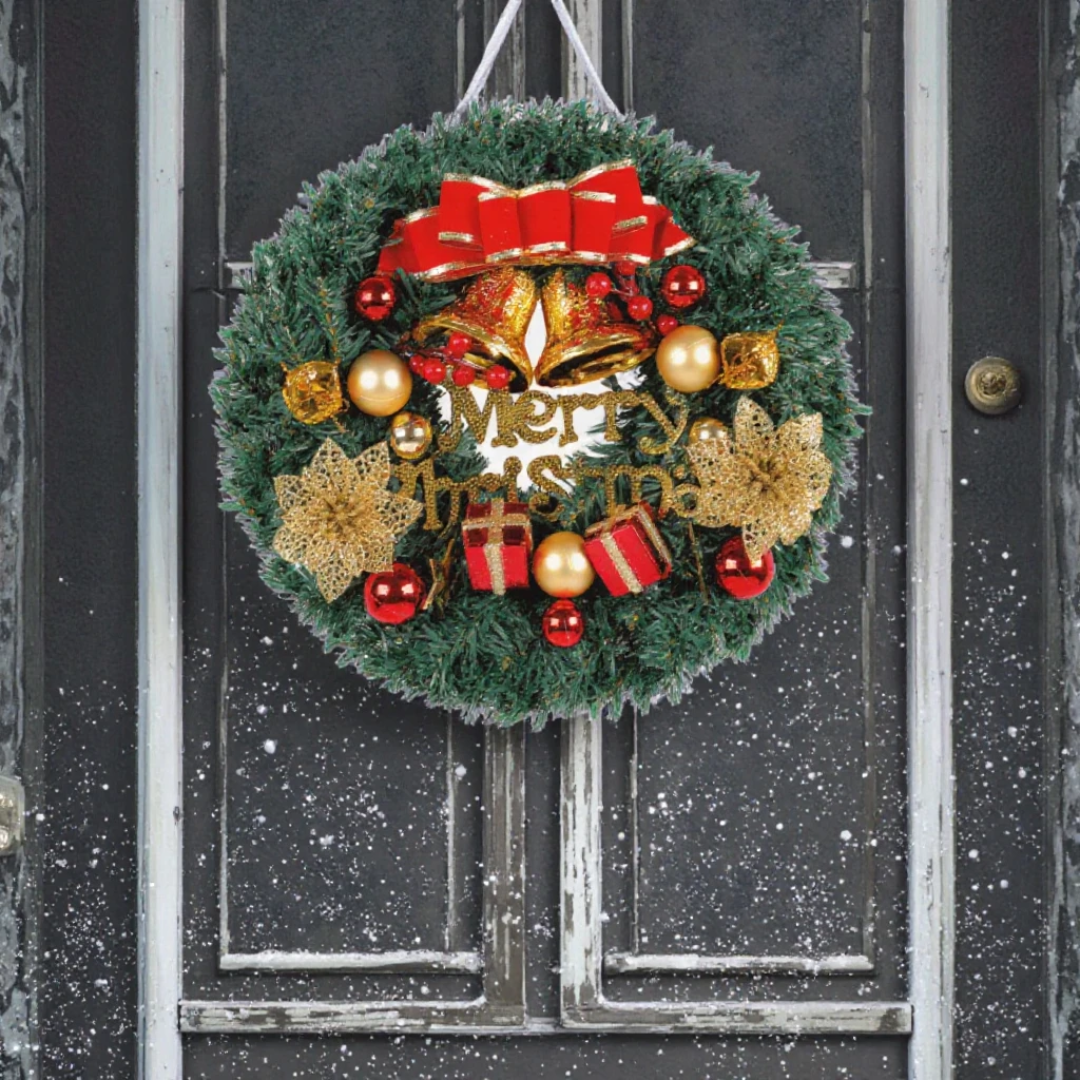 30cm Christmas Wreath with Lights