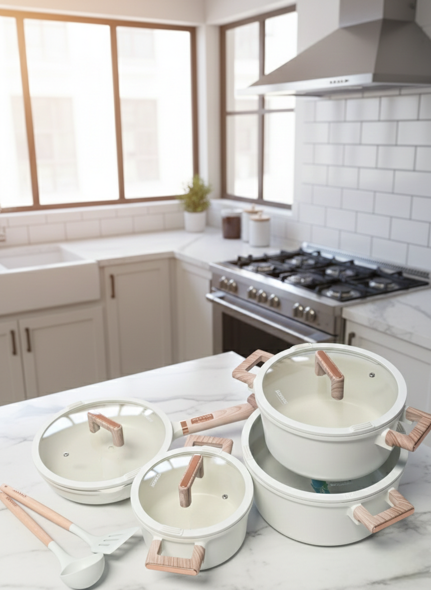 13-Piece Granite Non-Stick Cookware Set