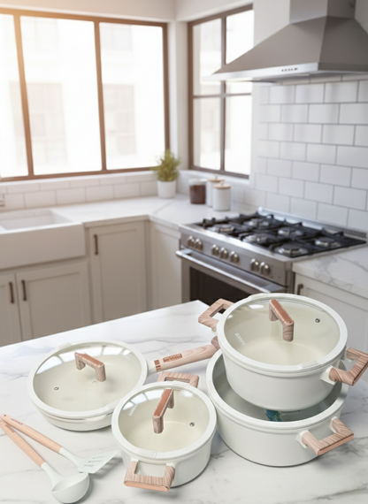 13-Piece Granite Non-Stick Cookware Set