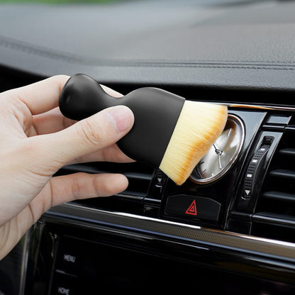 soft bristle car air vent cleaning brush with protective casing