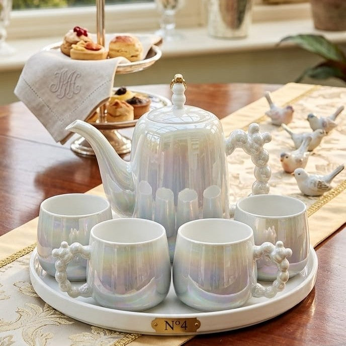 9Pcs Ceramic Tea Set
