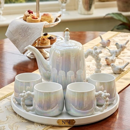 9Pcs Ceramic Tea Set
