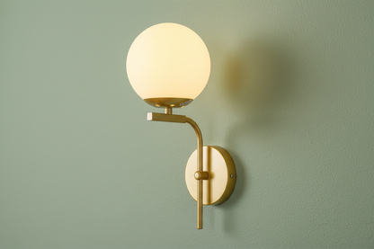 Golden Globe Accent Wall Light – Single Arm-PL 1156-01-GO
