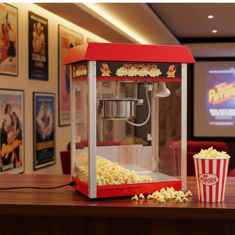 Popcorn maker machine for home or business use