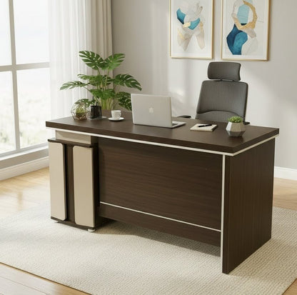 1.4-metre executive desk with spacious desktop and modern design.