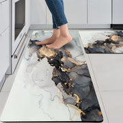 Cushioned anti-fatigue kitchen rug mat 45×120 cm, 8mm thick, non-slip, waterproof, and ergonomic for home, office, or kitchen use