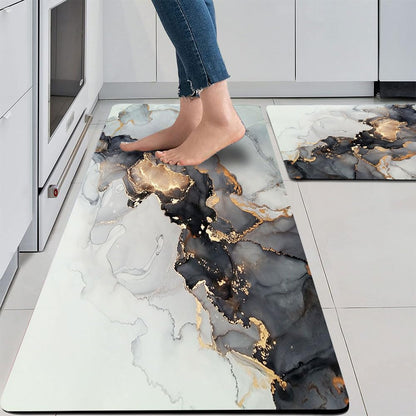Cushioned anti-fatigue kitchen rug mat 45×120 cm, 8mm thick, non-slip, waterproof, and ergonomic for home, office, or kitchen use
