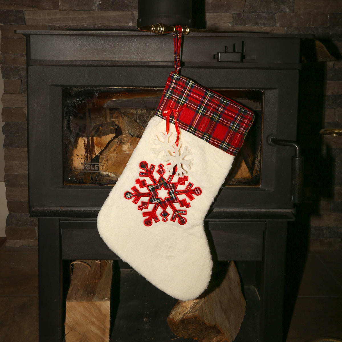 Christmas Fireplace Stocking